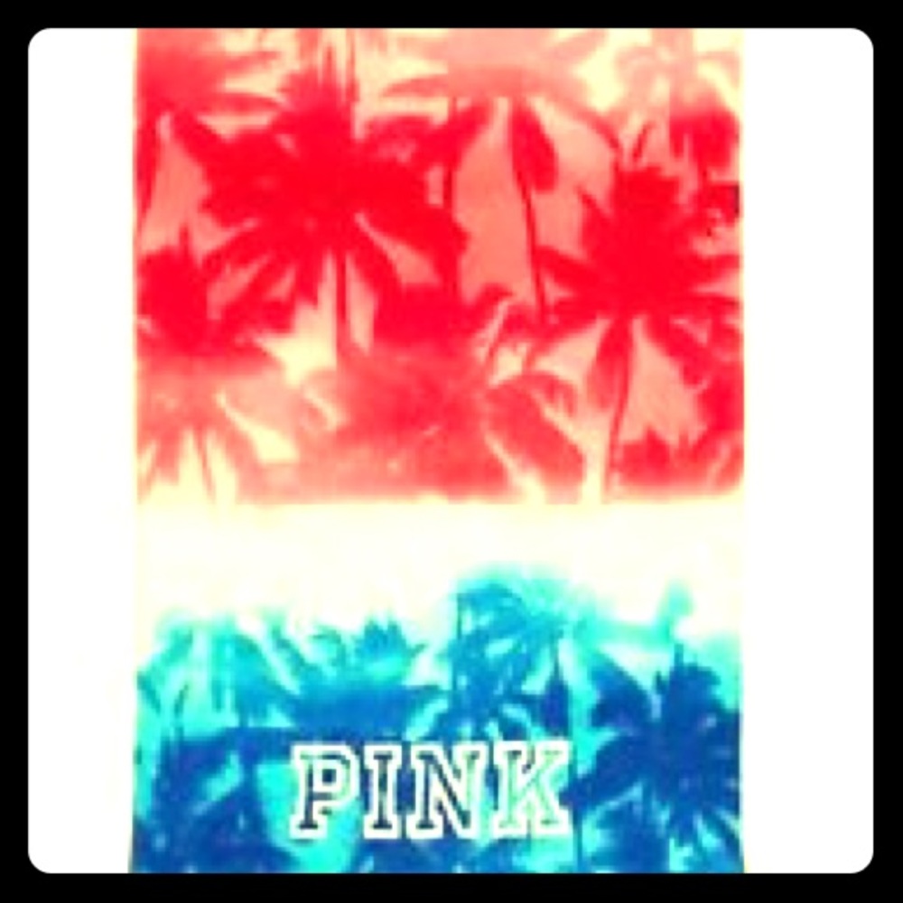 VS Pink Red White and Blue Towel